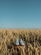 Sendra flower clogs mules blue